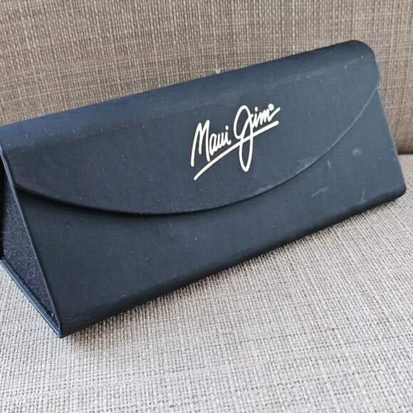 Maui Jim Eyewear Case Black Trifold Semi Hard Case for Glasses - Picture 2 of 11